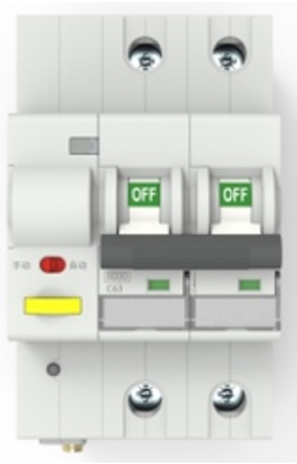 Tuya WiFi 2P Smart Circuit Breaker, Power Metering, 10-63A, 6kA, Remote App Monitor, Safe C/D Curve, DIN Rail, Energy Statistics